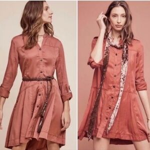 Anthropologie holding horses button down dress